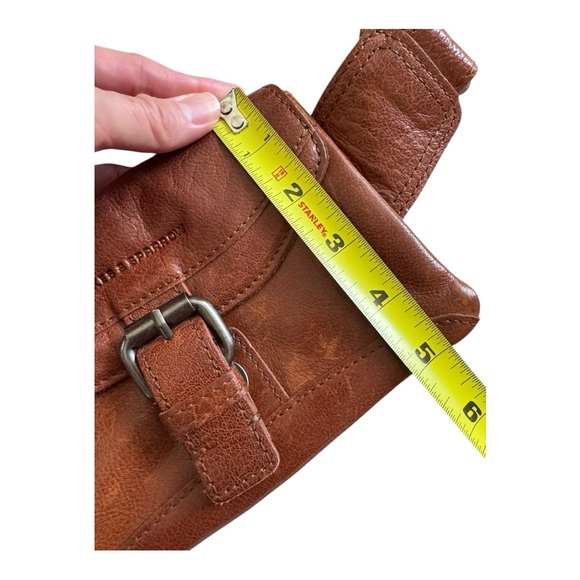 Spikes & Sparrow Brown Leather Crossb ody Waist Fanny Travel Boho Bag - Picture 5 of 10